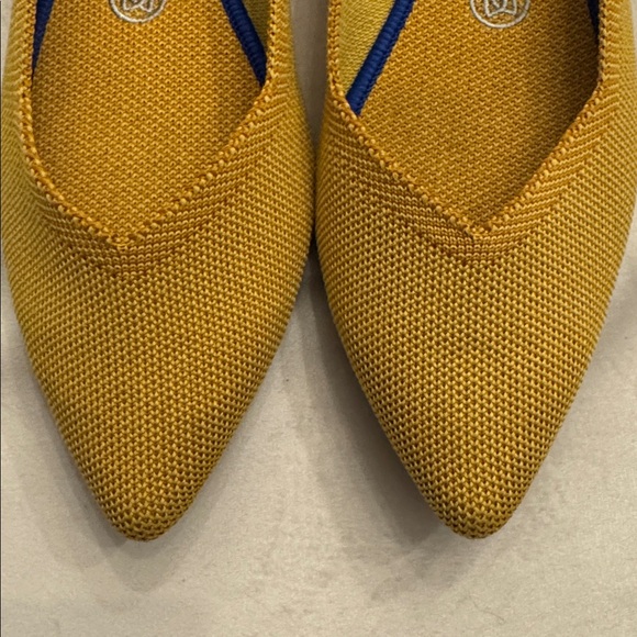 Rothy's The Point Mustard Yellow Flats, sz 8.5 - Picture 5 of 8
